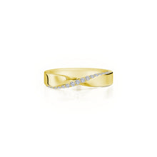 Load image into Gallery viewer, Two-Tone High-Polished Twisted Band-R0530CLT
