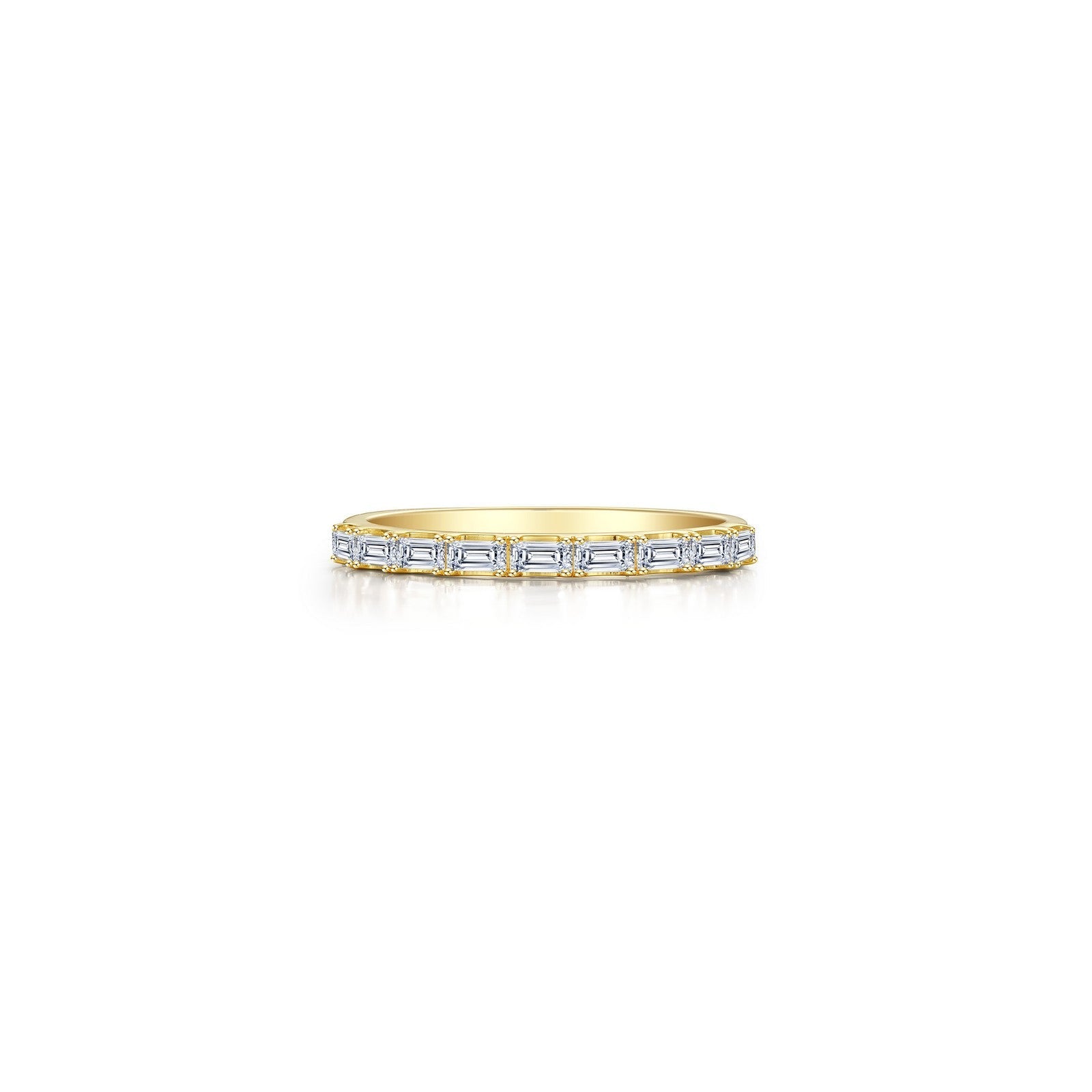Baguette Half-Eternity Band-R0537CLG