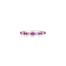 Load image into Gallery viewer, Baguette Half-Eternity Band-R0537CRP
