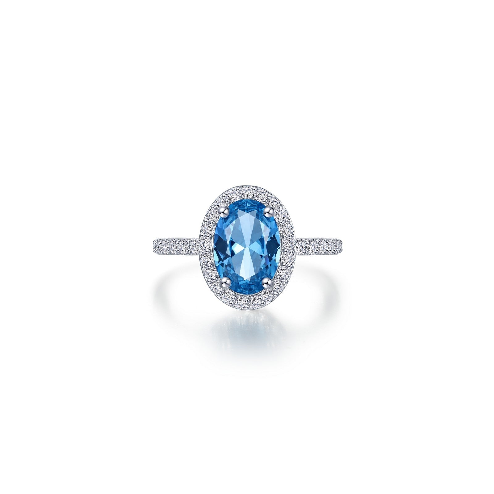 2.6 CTW Oval Halo Engagement Ring-R0546BTP
