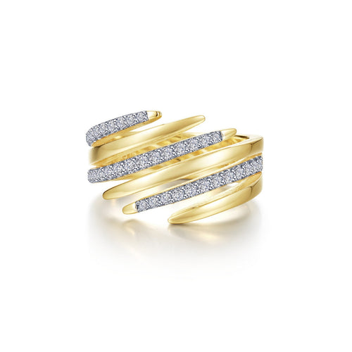 Gold Hug Ring-R0552CLT