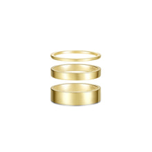 Load image into Gallery viewer, Trio Gold Band Set-R0569NSG
