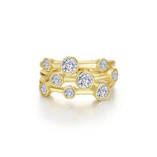 Load image into Gallery viewer, Bubble Cluster Bezel Ring-R0580CLG

