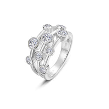 Load image into Gallery viewer, Bubble Cluster Bezel Ring-R0580CLP
