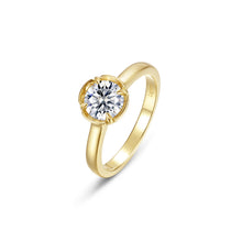 Load image into Gallery viewer, Blossom Cradle Solitaire Ring-R0586CLG
