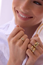 Load image into Gallery viewer, Blossom Cradle Solitaire Ring-R0586CLG
