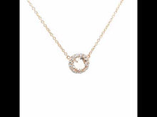 Load and play video in Gallery viewer, Rose-Cut Halo Necklace-N0073MGR

