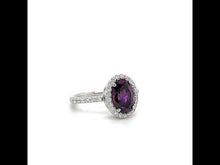 Load and play video in Gallery viewer, 2.6 CTW Oval Halo Engagement Ring-R0546AMP
