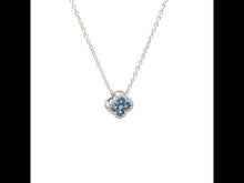 Load and play video in Gallery viewer, 0.65 CTW Flower Necklace-N0335BTP
