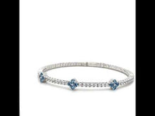 Load and play video in Gallery viewer, 2.45 CTW Station Flexible Tennis Bracelet-B0201BTP
