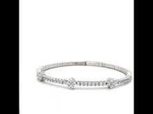 Load and play video in Gallery viewer, 2.45 CTW Station Flexible Tennis Bracelet-B0201CLP
