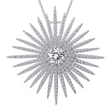 Load image into Gallery viewer, Sunburst Pendant Necklace-7P003CLP
