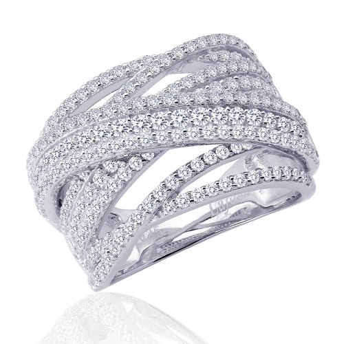 Pave Glam Anniversary Band-7R012CLP