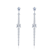 Load image into Gallery viewer, Long Linear Dangling Earrings-8E040CLP
