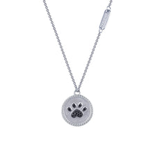 Load image into Gallery viewer, Paw Print Disc Necklace-9N027CBP
