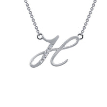 Load image into Gallery viewer, Letter H Pendant Necklace-9N061CLP
