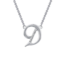 Load image into Gallery viewer, Letter D Pendant Necklace-9N063CLP
