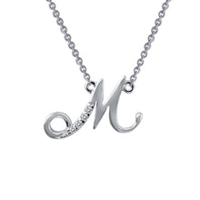 Load image into Gallery viewer, Letter M Pendant Necklace-9N071CLP
