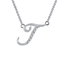 Load image into Gallery viewer, Letter T Pendant Necklace-9N075CLP
