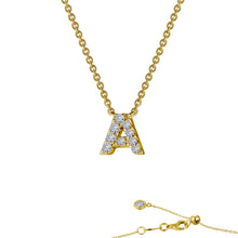 Load image into Gallery viewer, Letter A Pendant Necklace-9N081CLG
