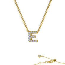 Load image into Gallery viewer, Letter E Pendant Necklace-9N085CLG
