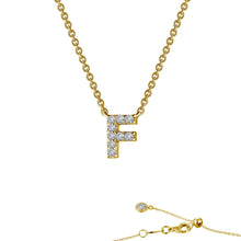Load image into Gallery viewer, Letter F Pendant Necklace-9N086CLG
