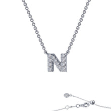 Load image into Gallery viewer, Letter N Pendant Necklace-9N094CLP
