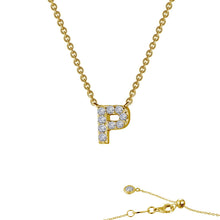 Load image into Gallery viewer, Letter P Pendant Necklace-9N096CLG
