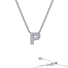 Load image into Gallery viewer, Letter P Pendant Necklace-9N096CLP
