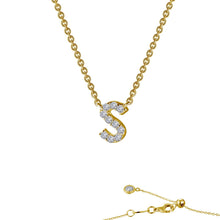 Load image into Gallery viewer, Letter S Pendant Necklace-9N099CLG
