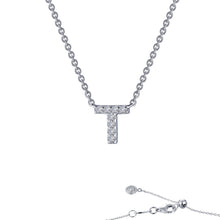 Load image into Gallery viewer, Letter T Pendant Necklace-9N100CLP
