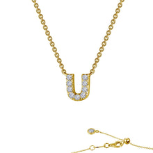 Load image into Gallery viewer, Letter U Pendant Necklace-9N101CLG
