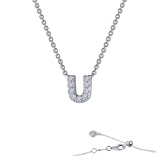 Load image into Gallery viewer, Letter U Pendant Necklace-9N101CLP
