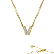Load image into Gallery viewer, Letter V Pendant Necklace-9N102CLG
