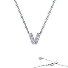 Load image into Gallery viewer, Letter V Pendant Necklace-9N102CLP
