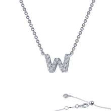 Load image into Gallery viewer, Letter W Pendant Necklace-9N103CLP
