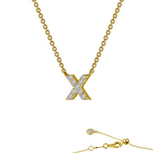 Load image into Gallery viewer, Letter X Pendant Necklace-9N104CLG
