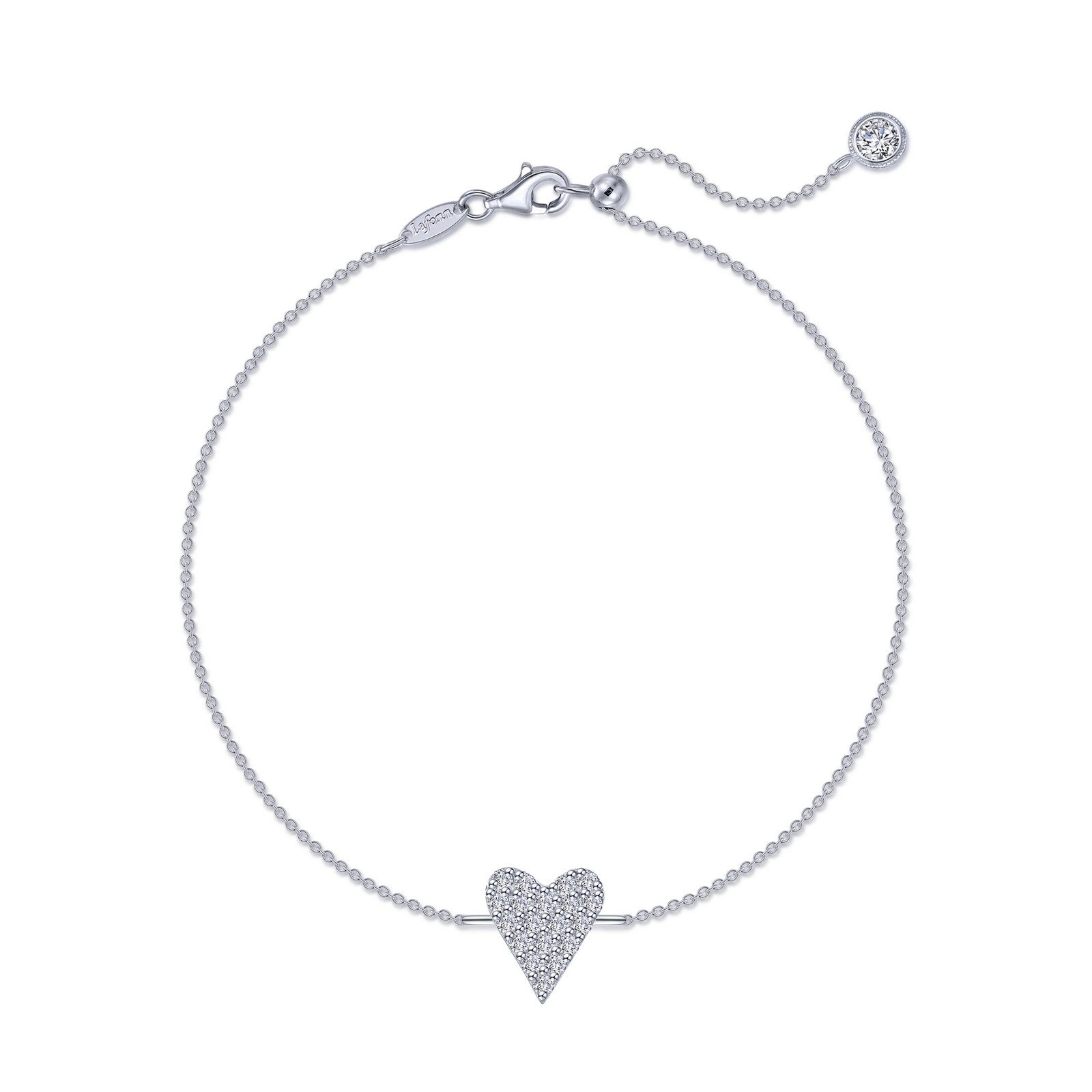 Pave Heart Anklet-A0025CLP
