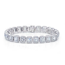 Load image into Gallery viewer, 18.34 CTW Statement Halo Bracelet-B0039CLP
