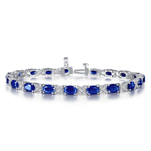 Load image into Gallery viewer, 10.20 CTW Classic Alternating Link Bracelet-B0040CSP
