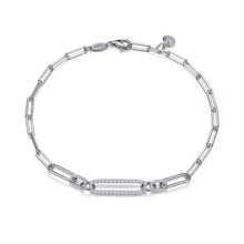 Load image into Gallery viewer, 0.85 CTW Paperclip Bracelet-B0169CLP
