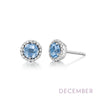 December - Blue Topaz/Silver