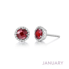 Load image into Gallery viewer, January Birthstone Earrings-BE001GNP

