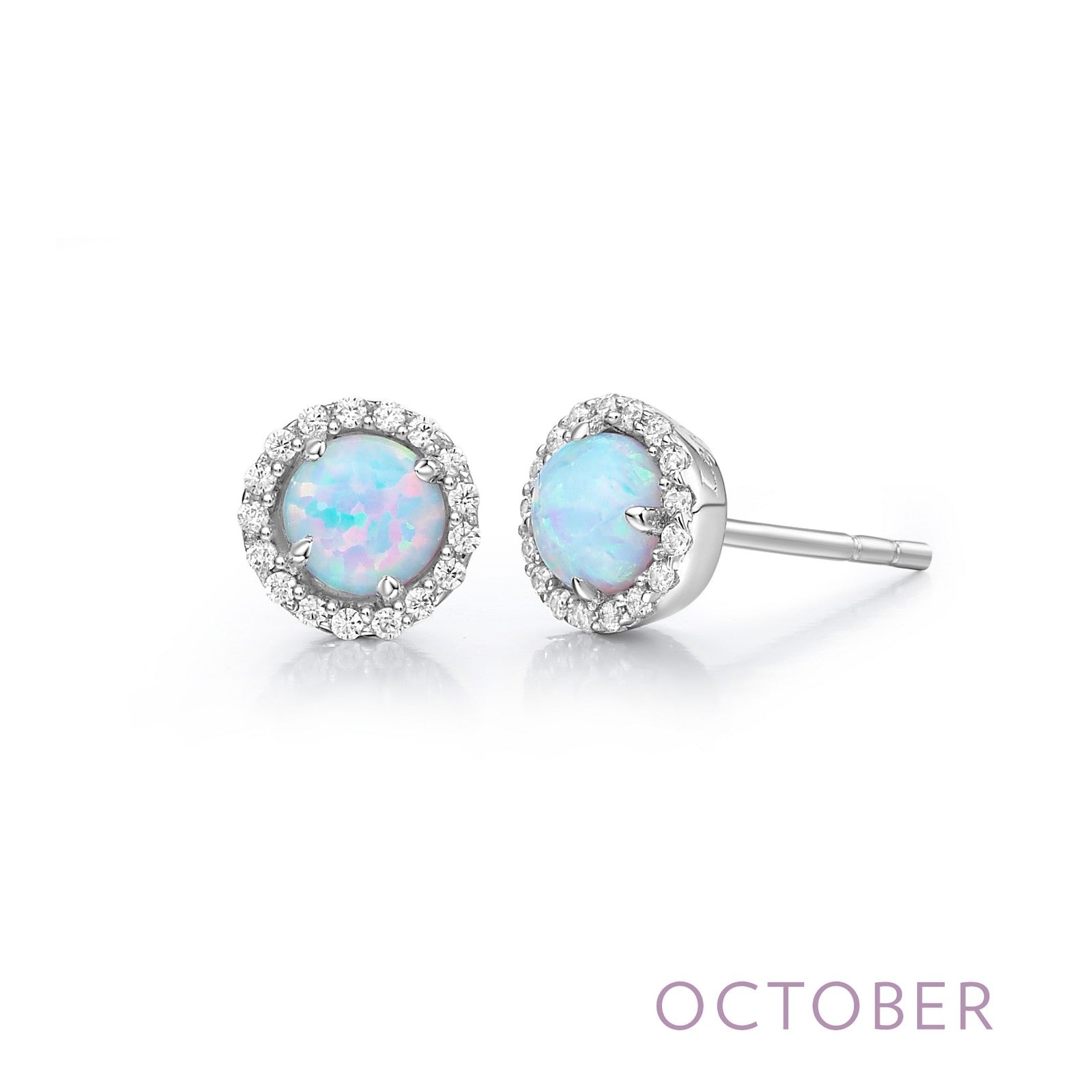 October Birthstone Earrings-BE001OPP