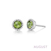 August - Peridot/Silver