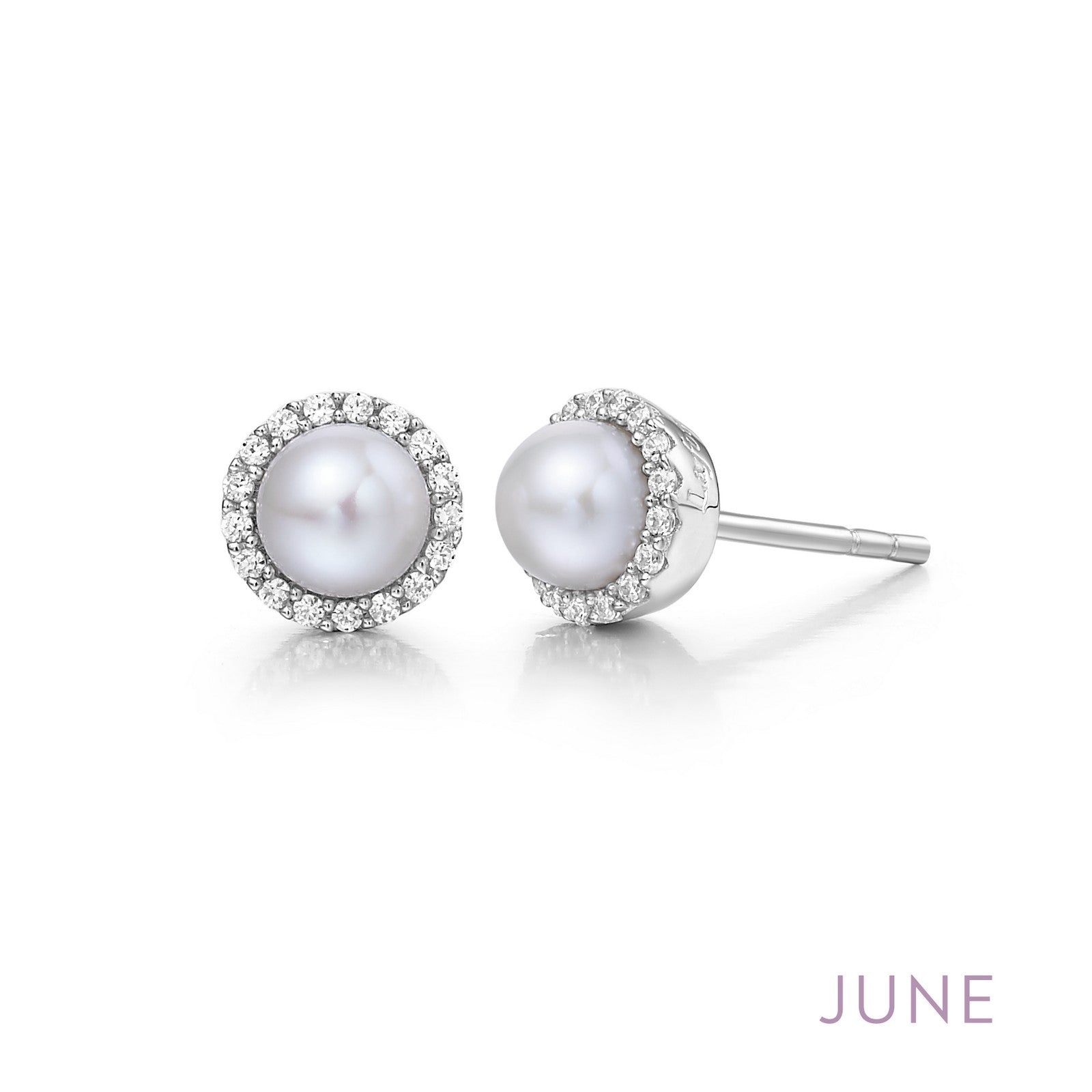 June Birthstone Earrings-BE001PLP