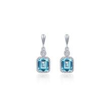 Load image into Gallery viewer, March Birthstone Earrings-BE007AQP
