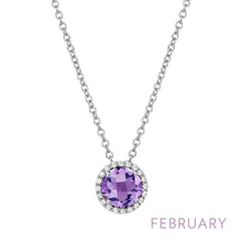 Load image into Gallery viewer, February Birthstone Necklace-BN001AMP
