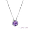 February - Amethyst/Silver