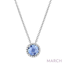 Load image into Gallery viewer, March Birthstone Necklace-BN001AQP
